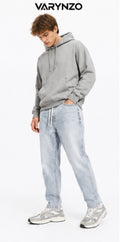 VARYNZO Light Wash Relaxed Jeans
