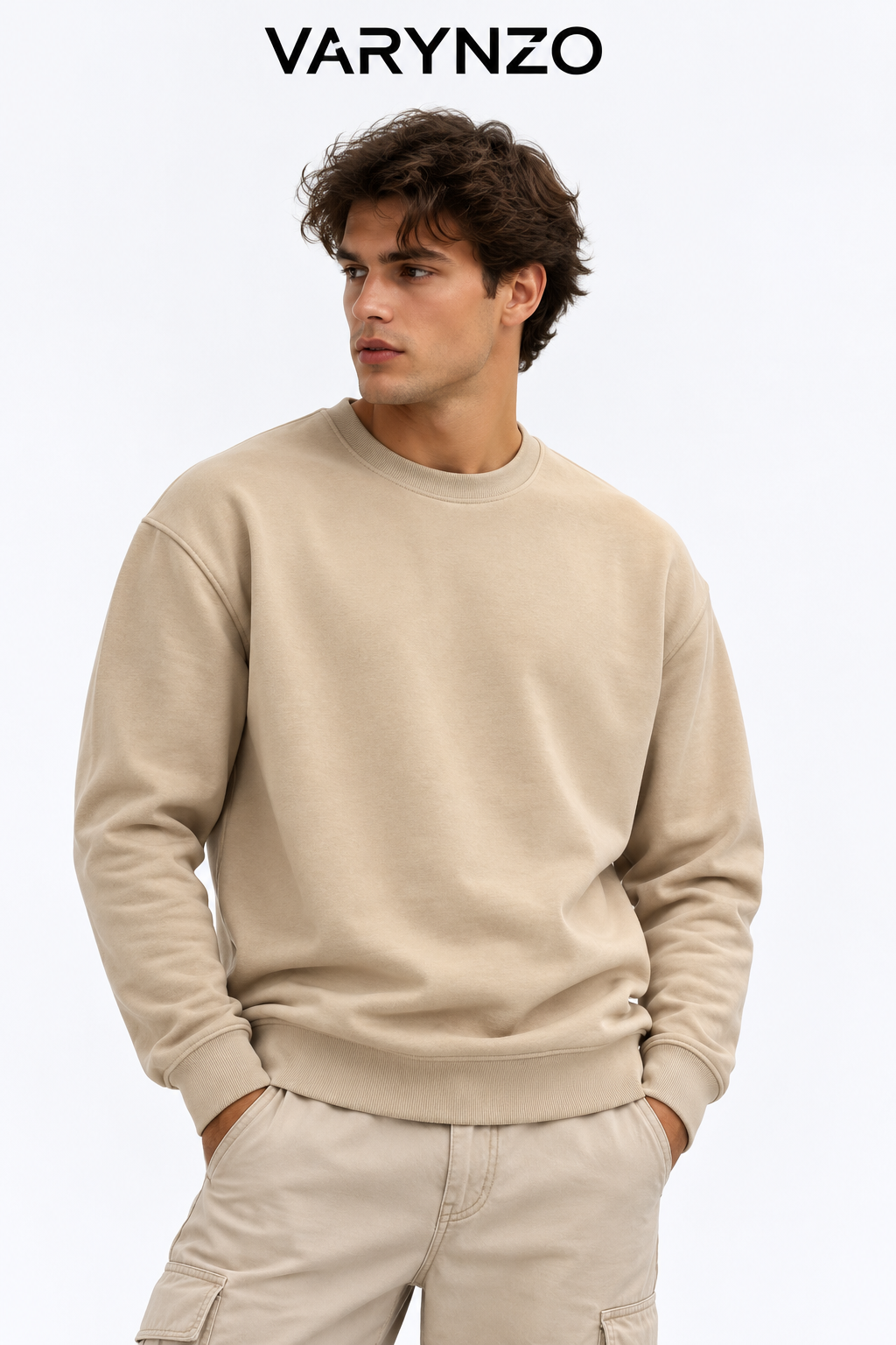 VARYNZO Essential Beige Sweatshirt 🤎